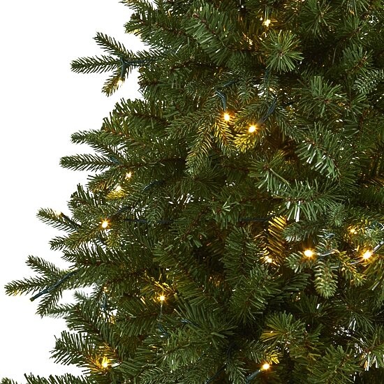 Nearly Natural 6 Foot Vermont Fir With 250 Clear Led Lights Pre-Lit Artificial Christmas Tree