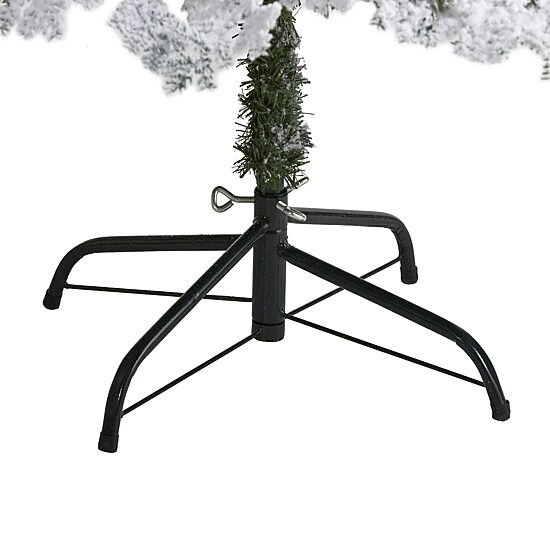 Nearly Natural 6 Foot Flocked Montana Down Swept Spruce With 250 Clear Led Lights Pre-Lit Artificial Christmas Tree