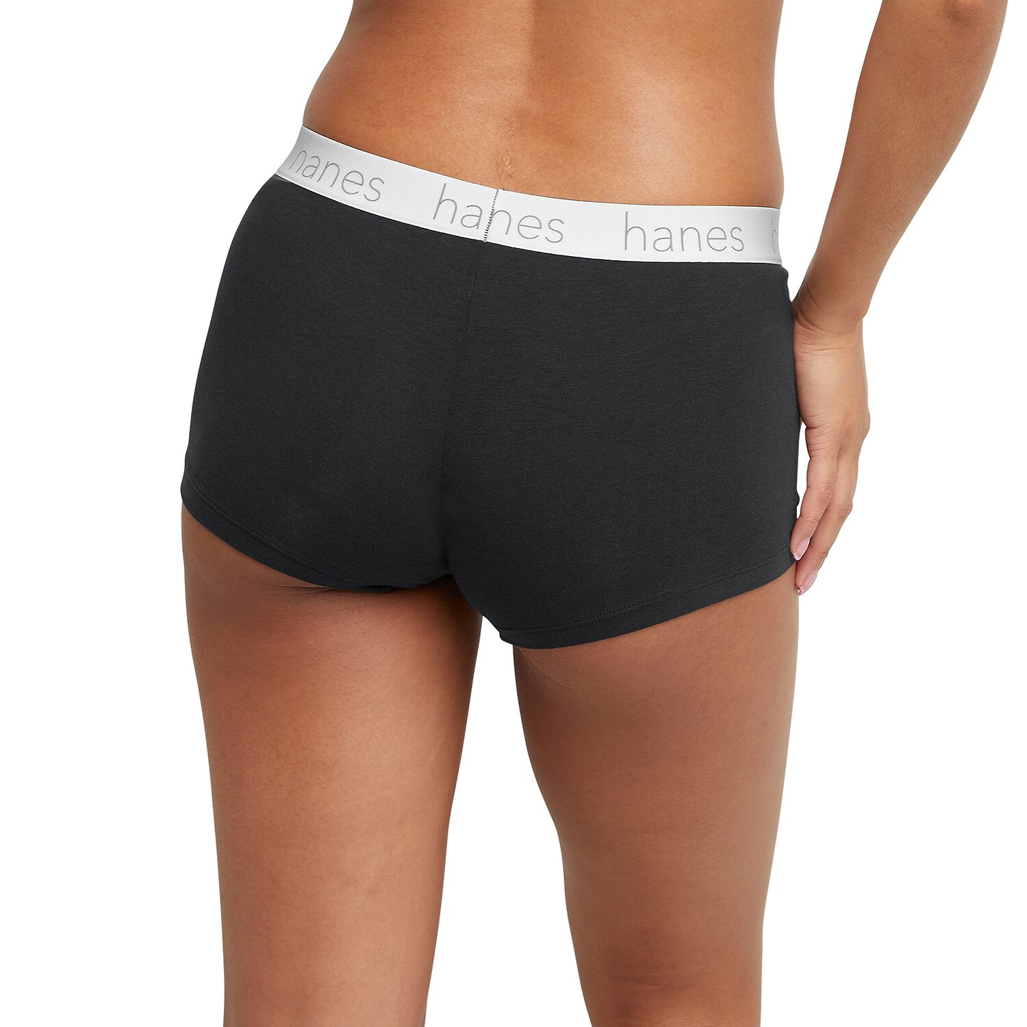 Hanes Originals Womens 3 Pack Cooling Multi-Pack Boyshort Panty 45uobb
