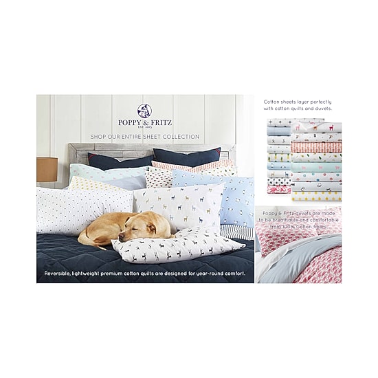 Poppy & Fritz Cotton Percale Sheet Set