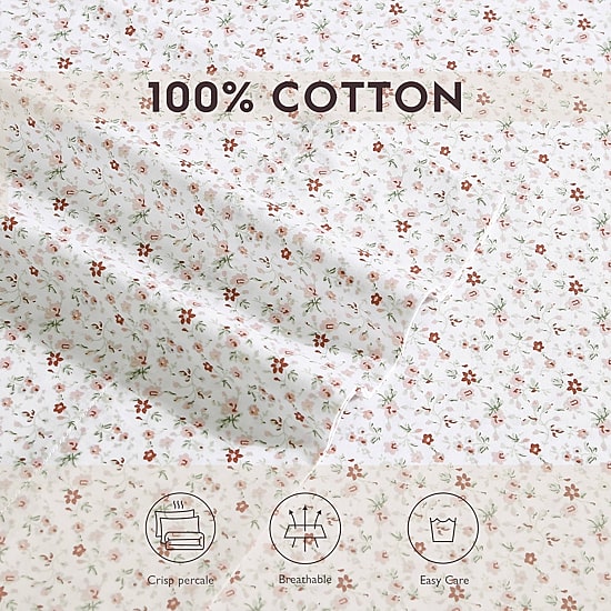 Laura Ashley Sateen Cotton 300tc Sheet Set