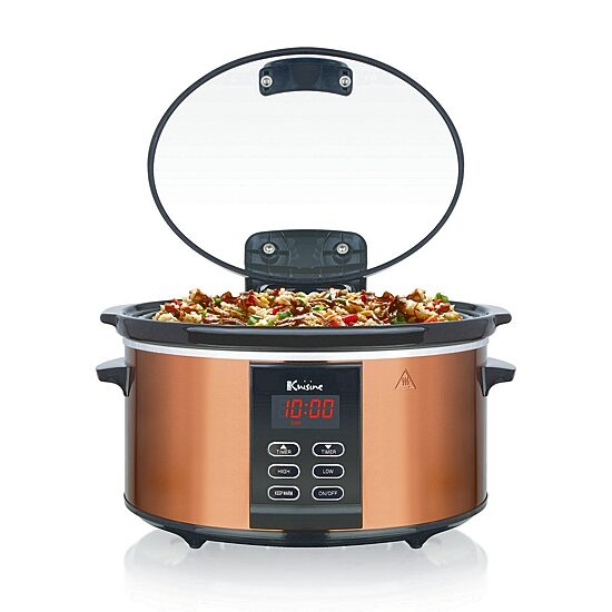 Euro Cuisine Slow Cooker with preprogrammed heating setting