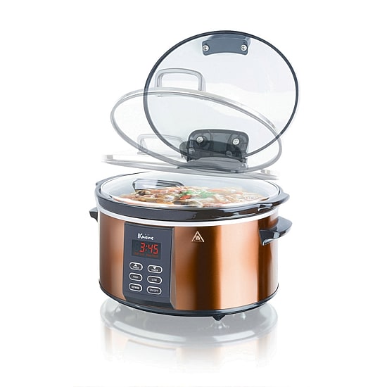 Euro Cuisine Slow Cooker with preprogrammed heating setting
