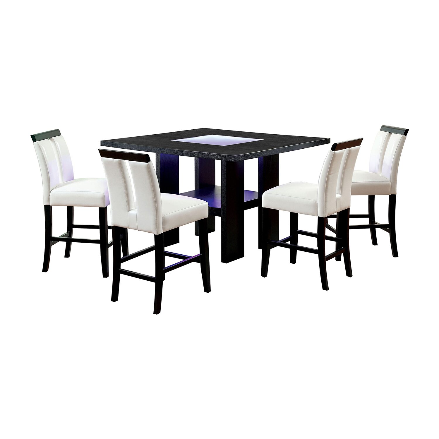 Furniture of America™ Abies 5-pc. Counter Height Square Dining Set
