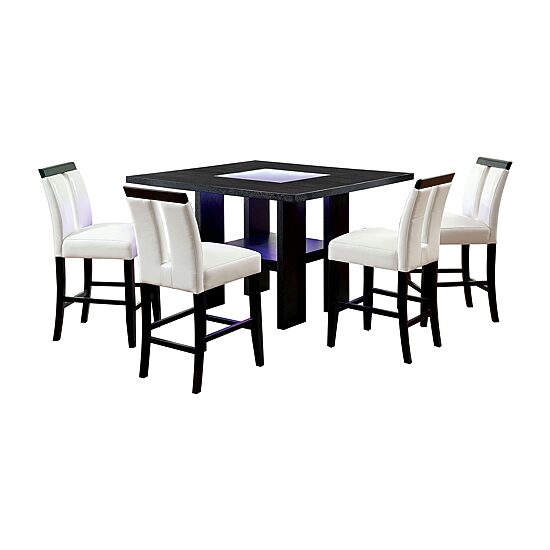 Furniture of America™ Abies 5-pc. Counter Height Square Dining Set