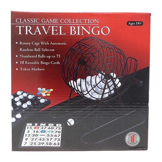 John N. Hansen Co. Classic Game Collection - Travel Bingo Set Board Game