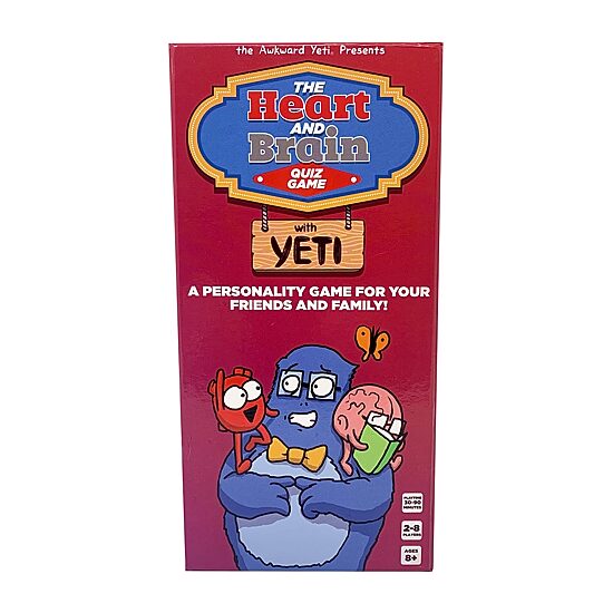 Nutt Heads The Awkward Yeti Presents: The Heart And Brain Quiz Game Card Game