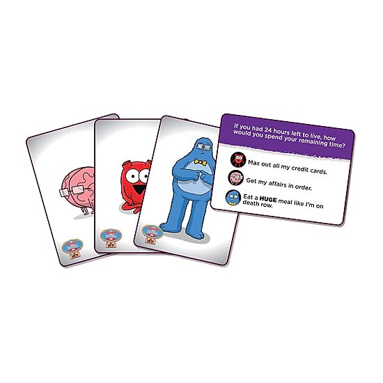 Nutt Heads The Awkward Yeti Presents: The Heart And Brain Quiz Game Card Game