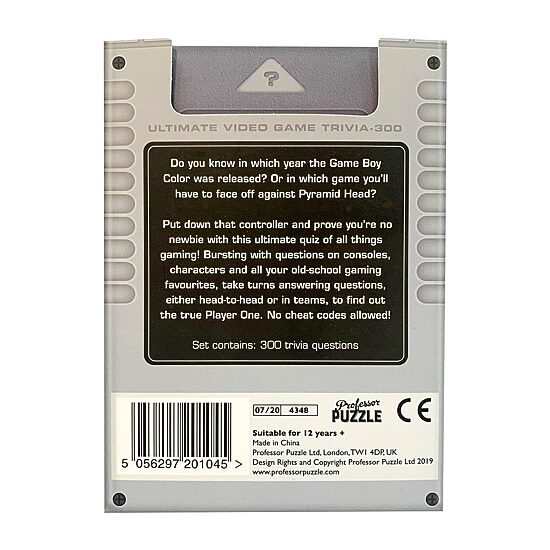 Professor Puzzle Ultimate Video Game Trivia Card Game