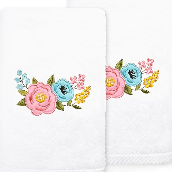 Linum Home Textiles Primavera Embroidered 2-pc. Hand Towel