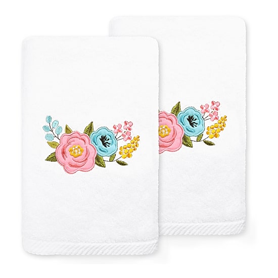 Linum Home Textiles Primavera Embroidered 2-pc. Hand Towel