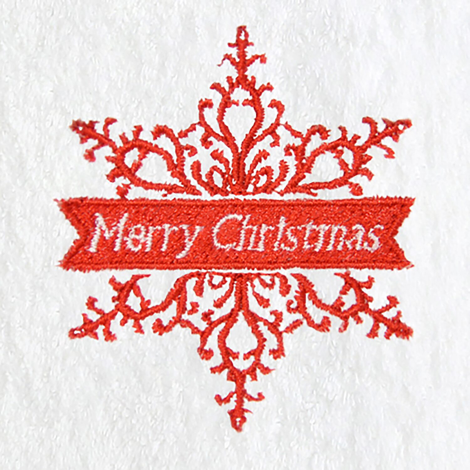 Linum Home Textiles Merry Christmas 2-pc. Hand Towel