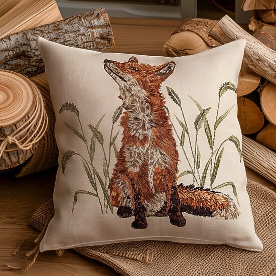 Your Lifestyle By Donna Sharp Fox Square Throw Pillow
