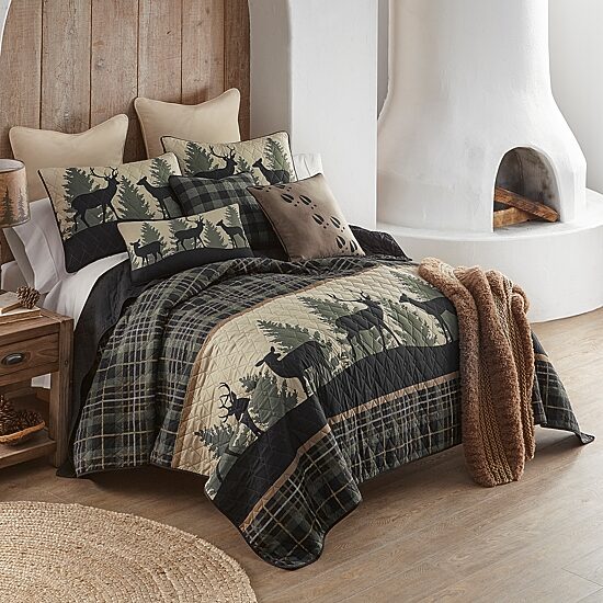 Donna Sharp Deer Walk 2-pc. Square Throw Pillow