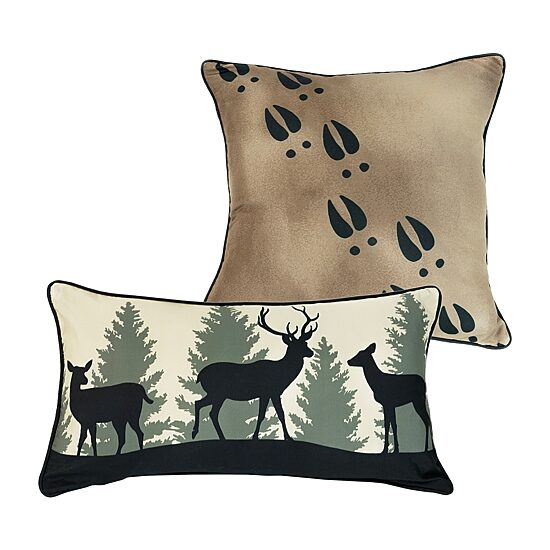 Donna Sharp Deer Walk 2-pc. Square Throw Pillow