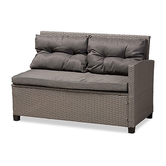 Baxton Studio Darian Rattan 4-Piece Patio Set