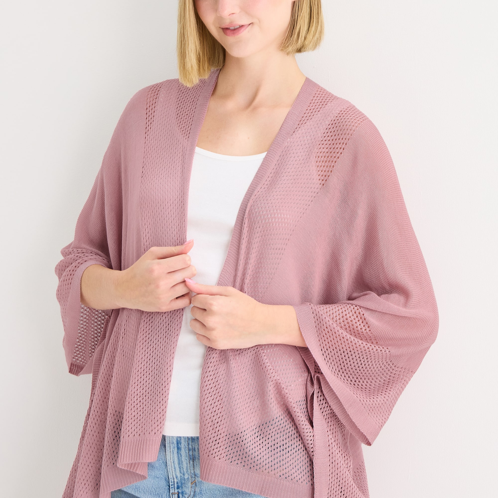 A.N.A Open Knit Wrap