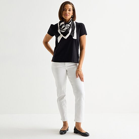 Liz Claiborne Branch Printed Leaf Square Scarf