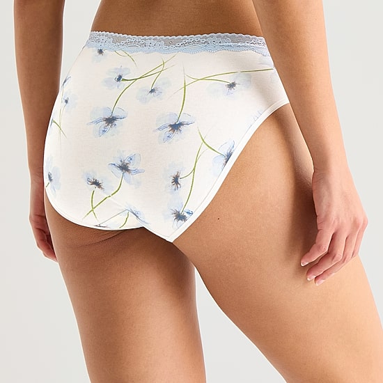 Ambrielle Cotton High Cut Panty