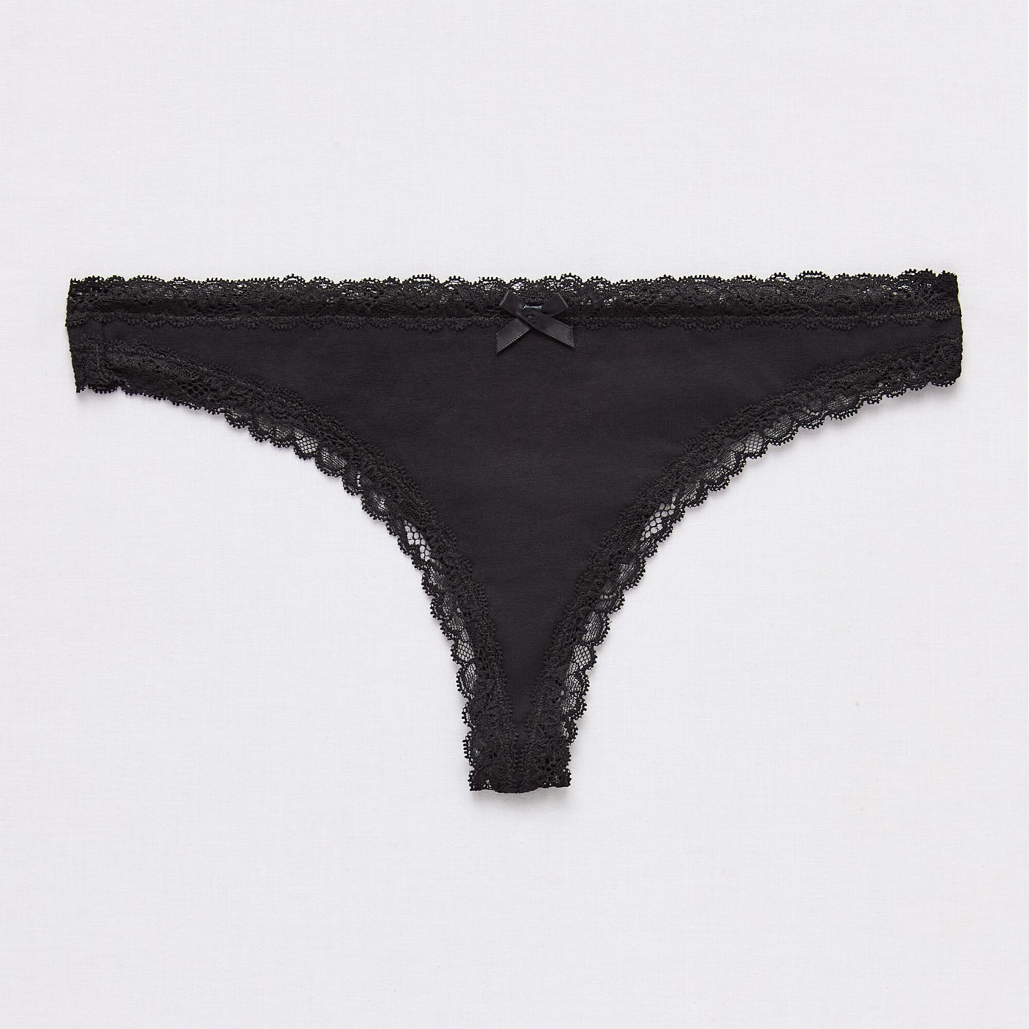 Arizona Body Cotton with Lace Thong
