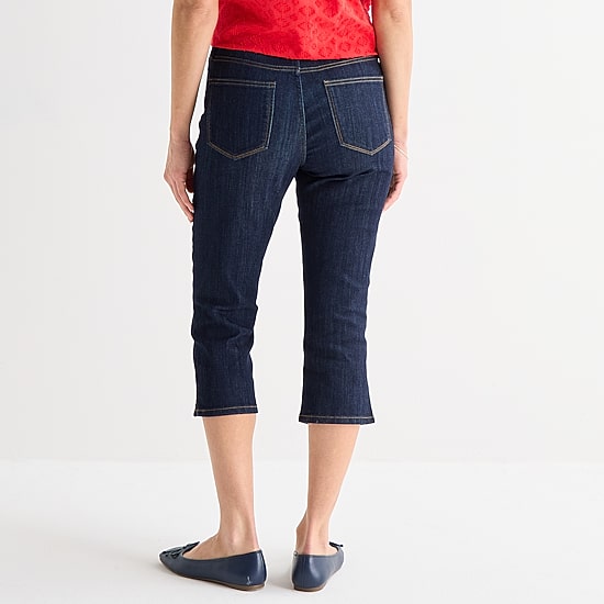 St. John's Bay Womens Tall Mid Rise Capri Jean