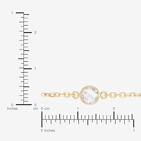 Gold Addiction Womens 10K Gold 17 Inch Link Chain Necklace
