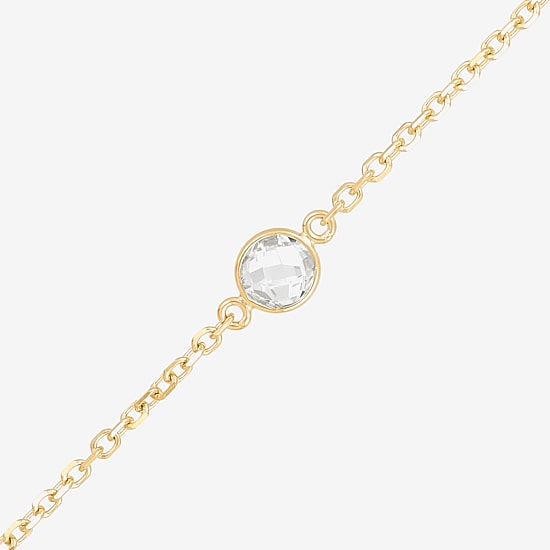 Gold Addiction Womens 10K Gold 17 Inch Link Chain Necklace