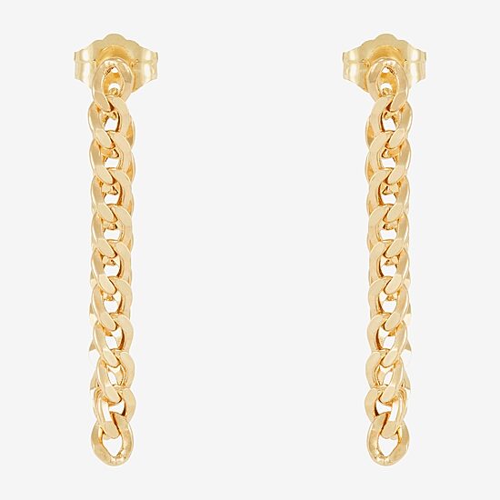 Limited Quantities! Womens 10K Gold Drop Earrings