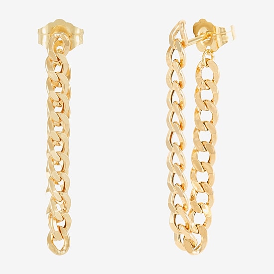 Limited Quantities! Womens 10K Gold Drop Earrings
