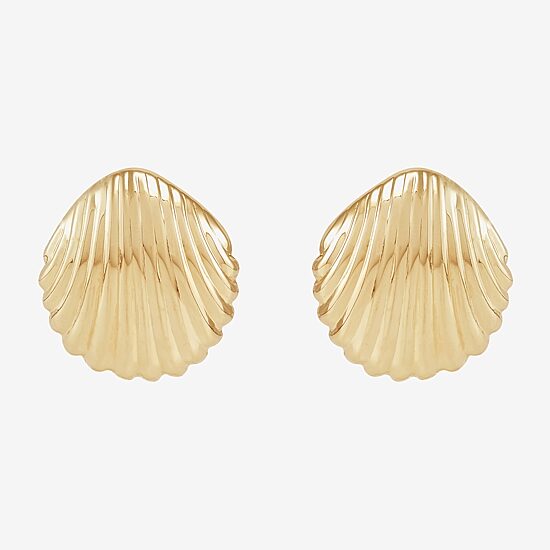 Limited Quantities! 14K Gold 13.8mm Stud Earrings