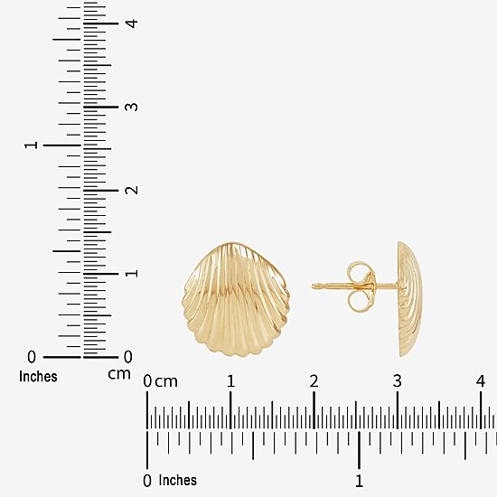 Limited Quantities! 14K Gold 13.8mm Stud Earrings