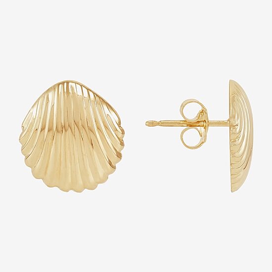 Limited Quantities! 14K Gold 13.8mm Stud Earrings