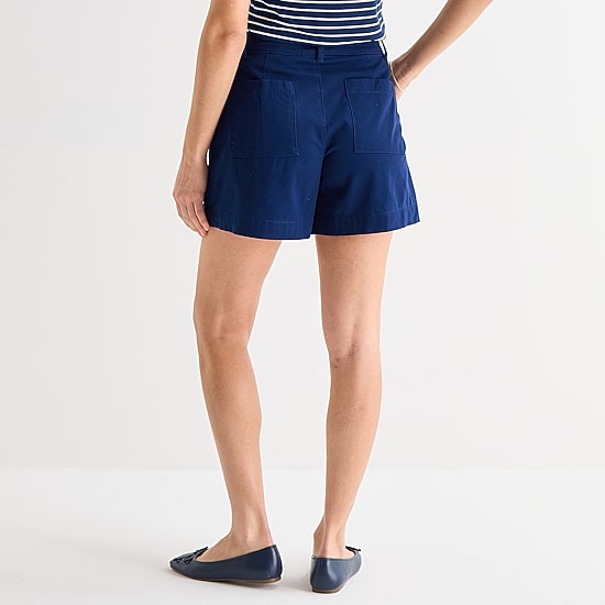 St. John's Bay Womens Pleated Short
