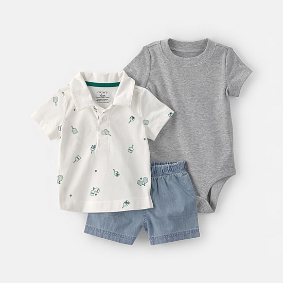 Carter's Baby Boys Jersey 3-pc. Short Set