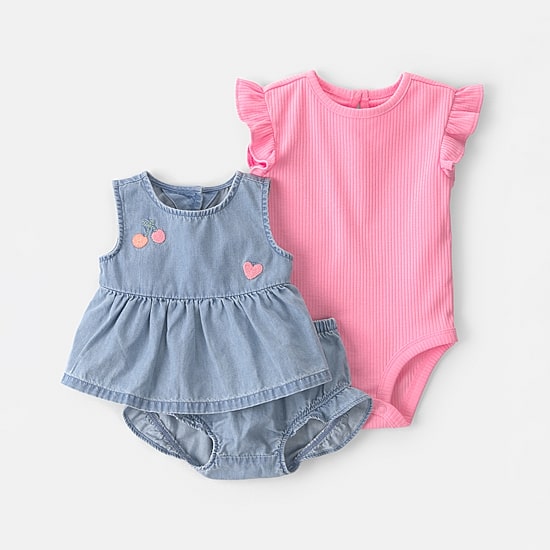 Carter's Baby Girls 3-pc. Short Set