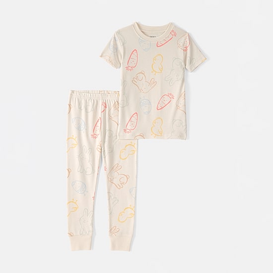 Carter's Easter Toddler Unisex Round Neck Short Sleeve 2-pc. Pajama Set