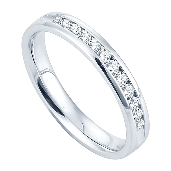 1/4 CT.T.W. Channel-Set Natural Diamond Band