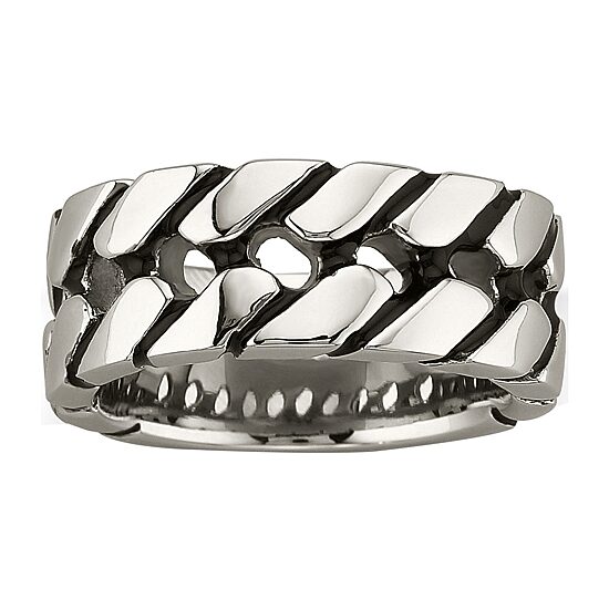 Men's Stainless Steel Tire Tread Band