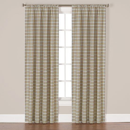 Saturday Knight Dexter Rod Pocket Light-Filtering Single Curtain Panel