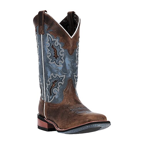 Laredo Womens Isla Block Heel Cowboy Boots In Brown