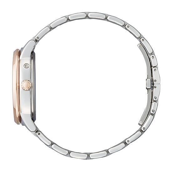 Citizen Calendrier Womens Diamond Accent Two Tone Stainless Steel Bracelet Watch Fd0006-56d