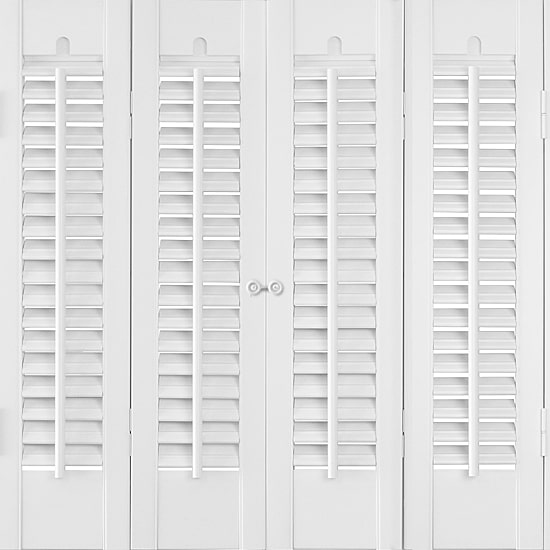 Home Basics Traditional Faux Wood Interior Shutter