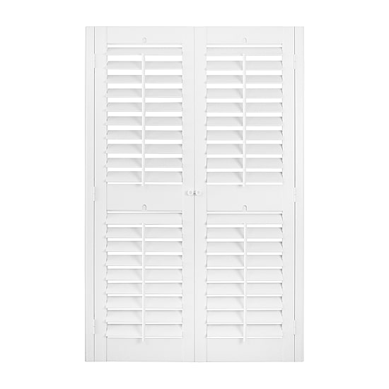 Home Basics Plantation Faux Wood Interior Shutter