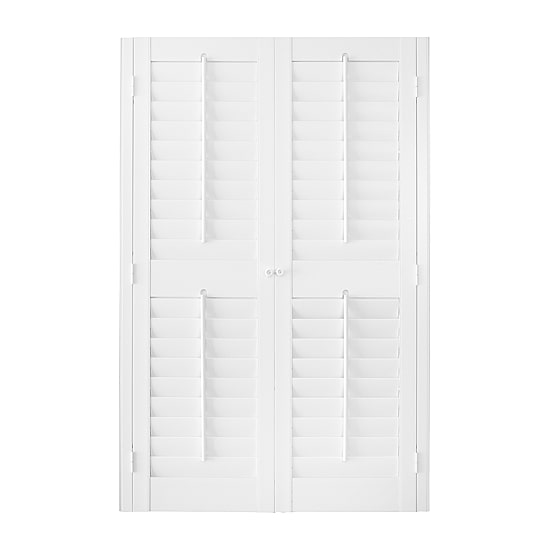 Home Basics Plantation Faux Wood Interior Shutter