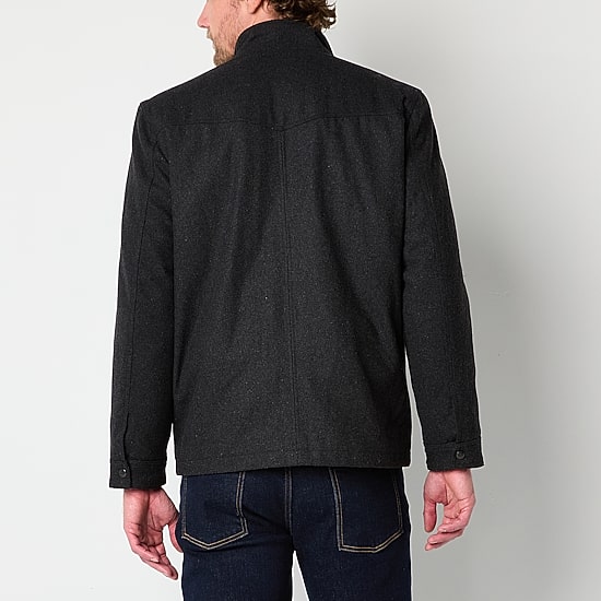 Vintage Leather Mens Midweight Coat