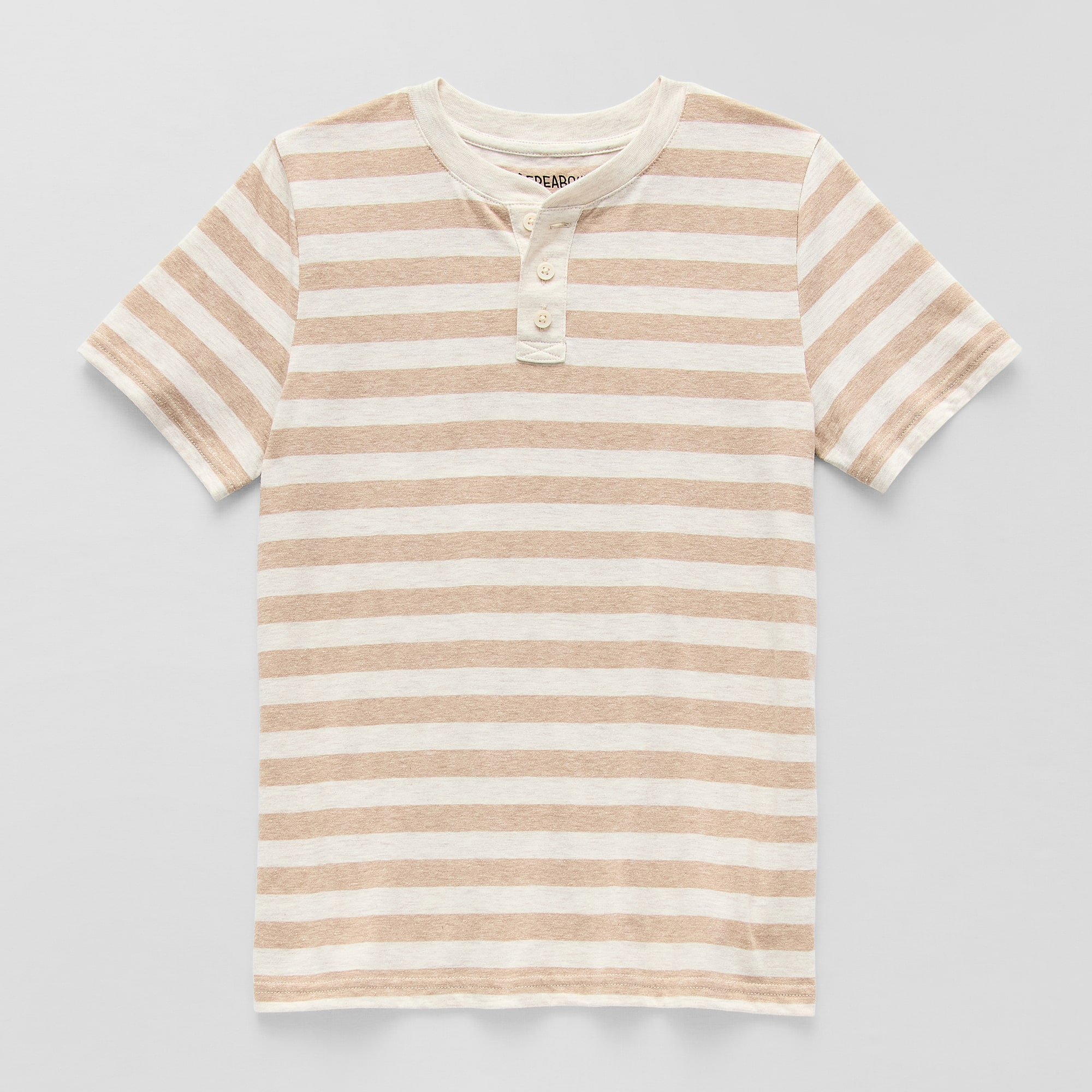 Thereabouts Little & Big Kid Boys Easy-on + Easy-off Sensory Friendly Short Sleeve Adaptive Regular Fit Henley Shirt