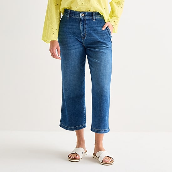 St. John's Bay Womens High Rise Cropped Jean