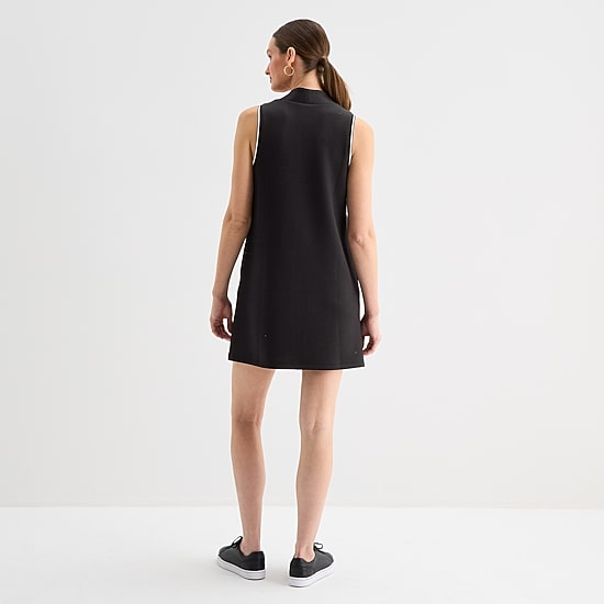 Stylus Womens V Neck Sleeveless A-Line Dress