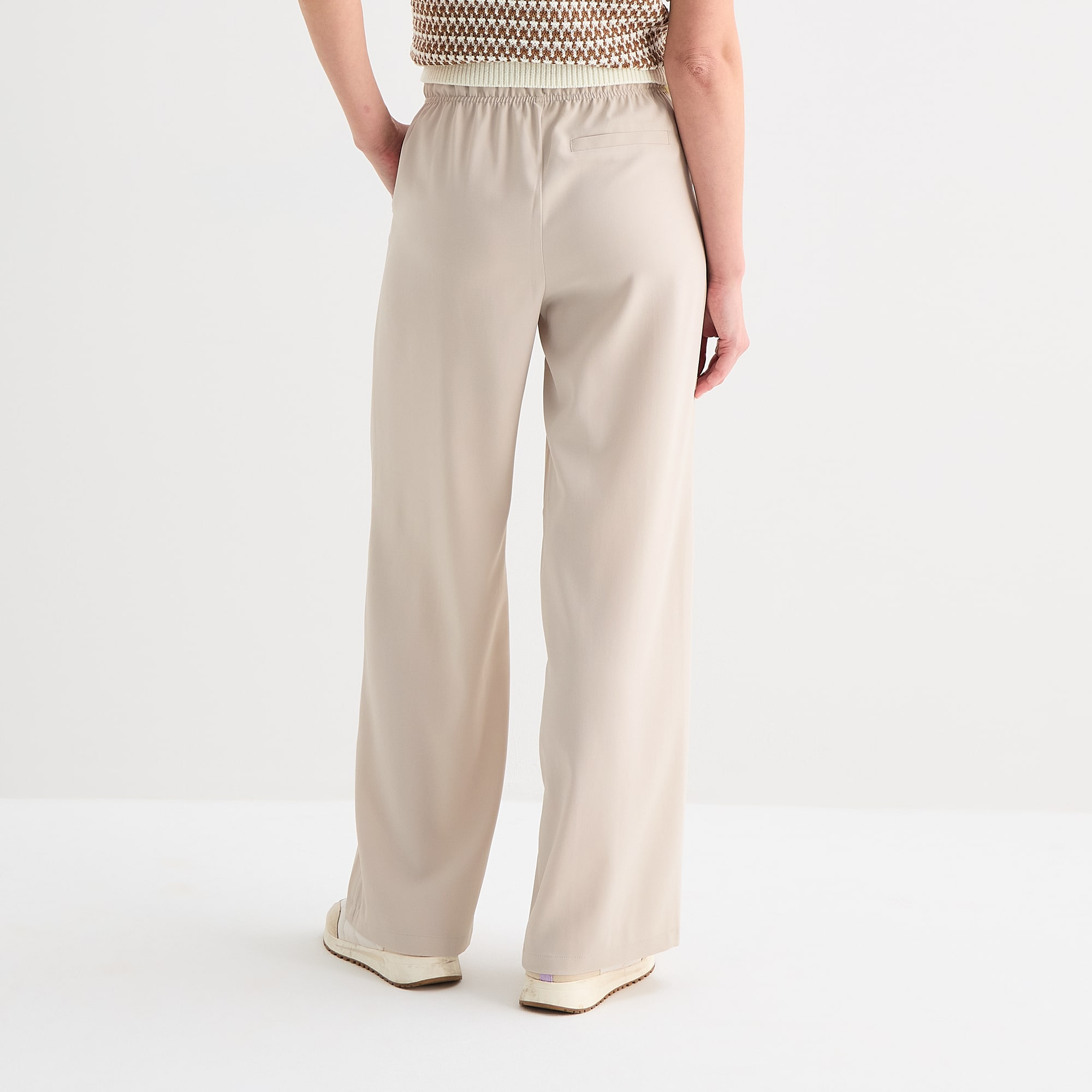 Stylus Womens Wide Leg Mid Rise Lounge Pant