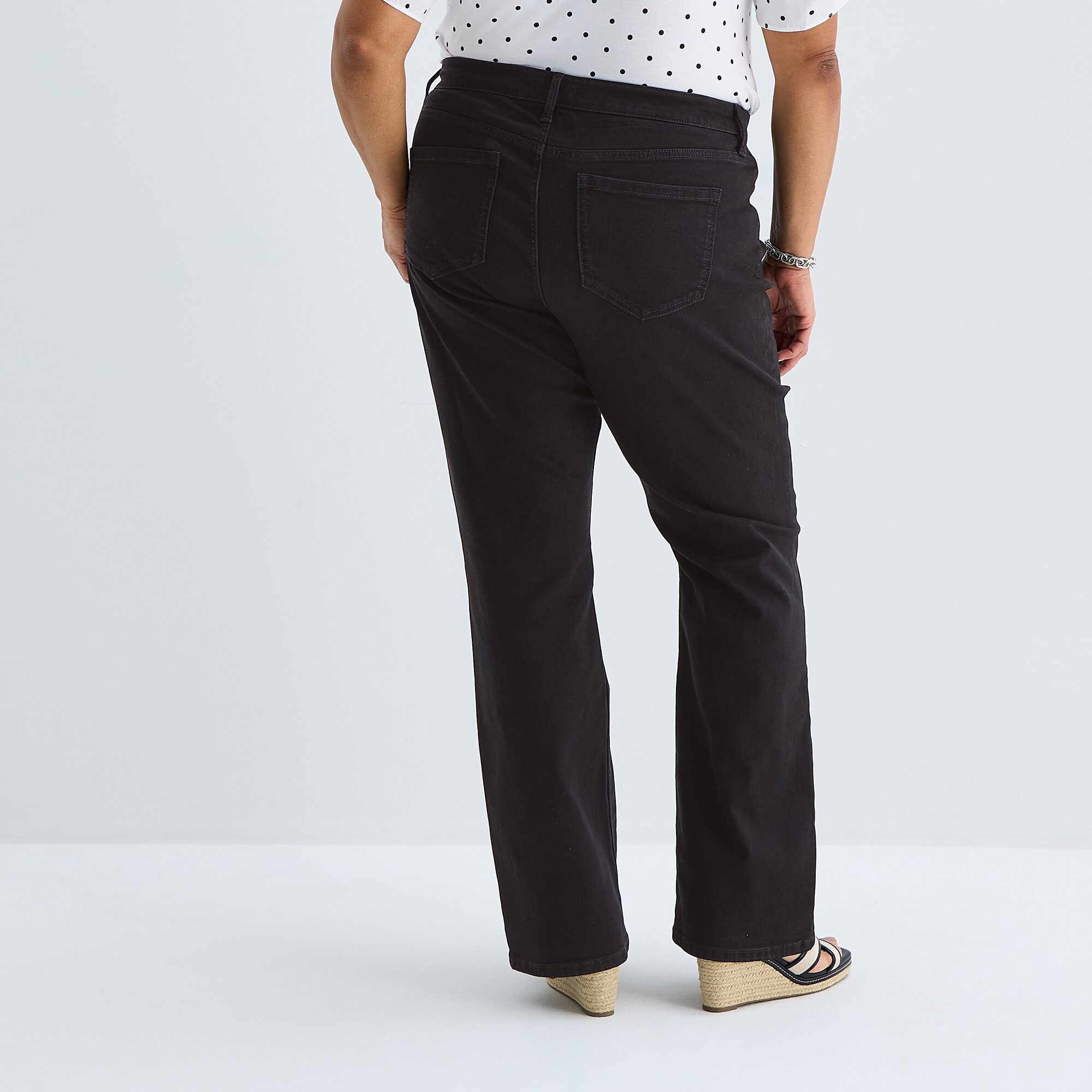 Liz Claiborne Lana Womens Plus High Rise Bootcut Jean